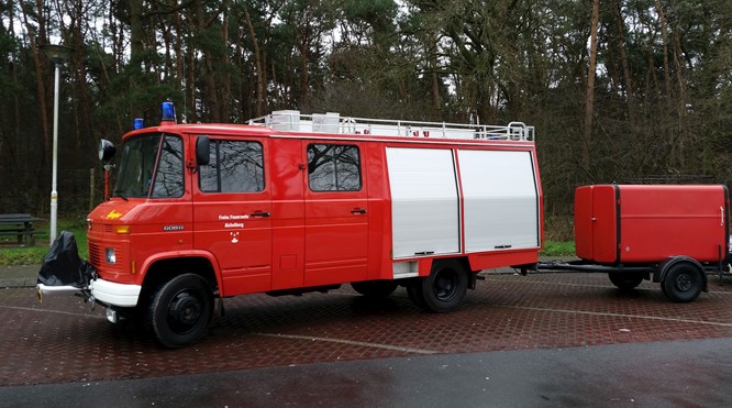 Brandweerwagen Mercedes L608 van 1984 - Verkocht